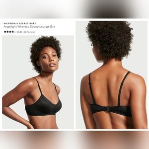 Victoria's secret BARE angelight wireless scoop lounge bra LARGE